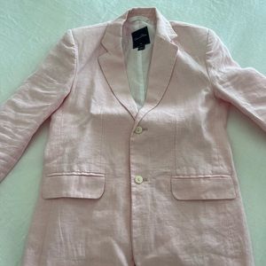 Oscar de la renta boys suit jacket in pale pink